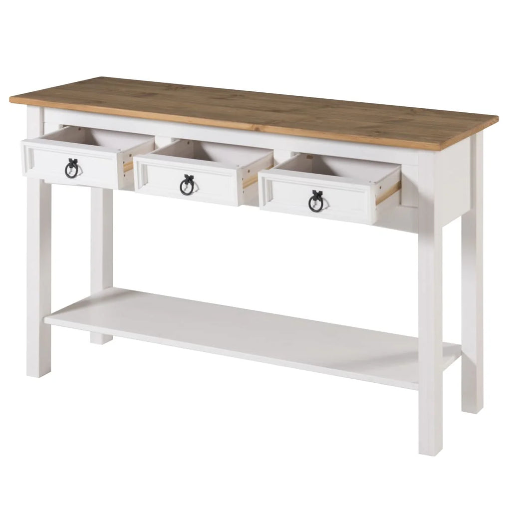 Console de table en bois 3 tiroirs Corona | Furniture Dash - S.O.