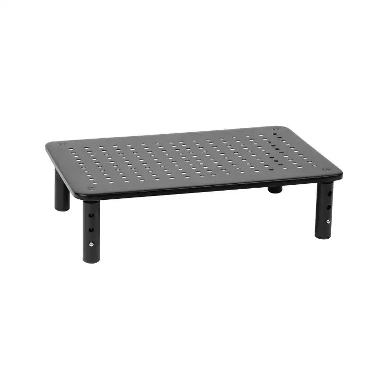 Support d'écran ventilé réglable en hauteur, réhausseur d'ordinateur portable en métal noir 36,8 cm L x 23,5 cm l x 10,2-14 cm H