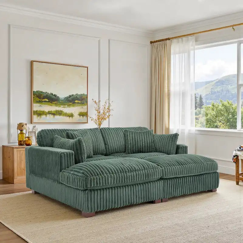 Canapé modulable en tissu pour salon et chambre à coucher