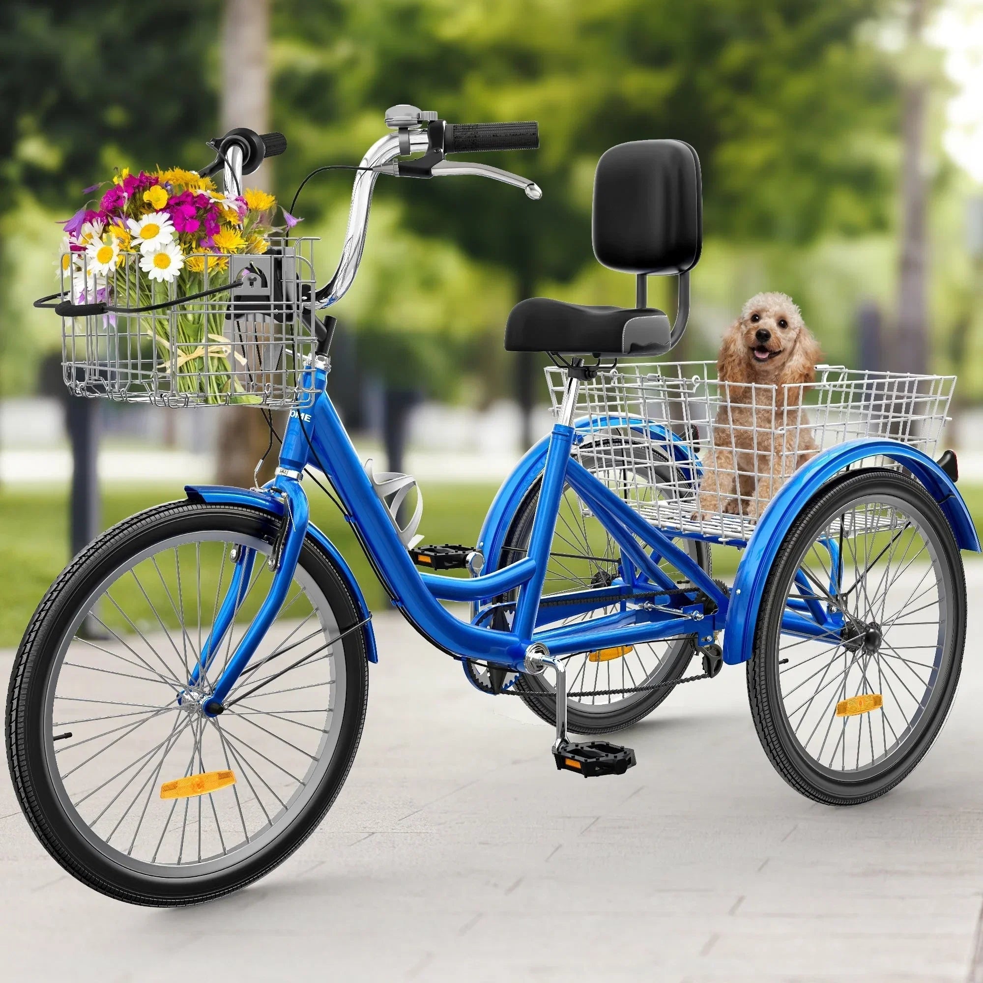 26 Tricycle Adulte 3 Roues 7 Vitesses
