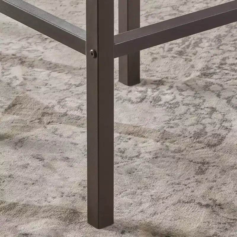 Lot de 2 tabourets de bar en bois d'acacia, hauteur bar, marron foncé, dossier bas