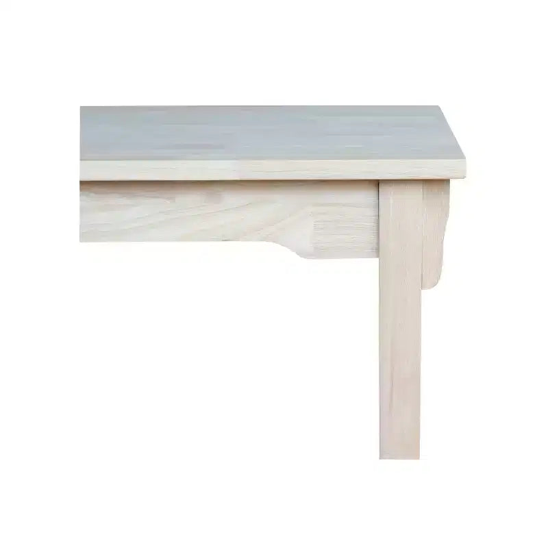 Table de salle à manger hauteur comptoir, style Mission, en parawod massif non traité, 122 cm x 61 cm