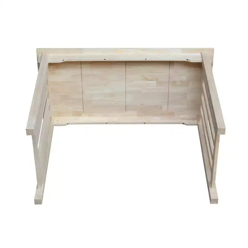 Table de salle à manger hauteur comptoir, style Mission, en parawod massif non traité, 122 cm x 61 cm