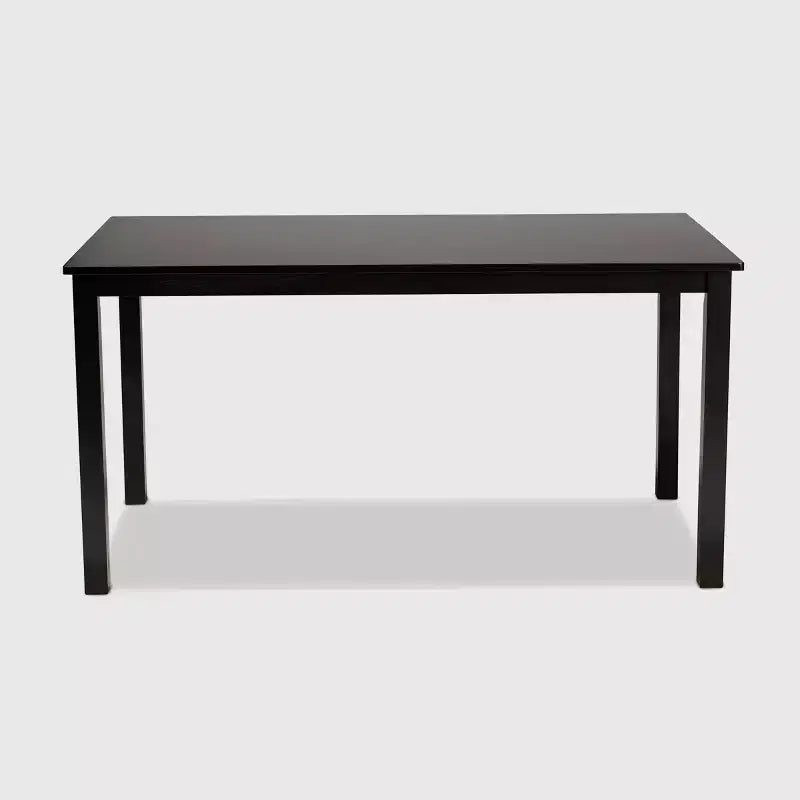 Table à manger rectangulaire en bois, espresso, 6 places