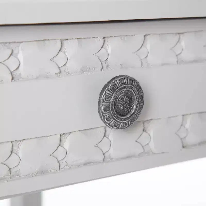 Table de chevet avec tiroir gris clair