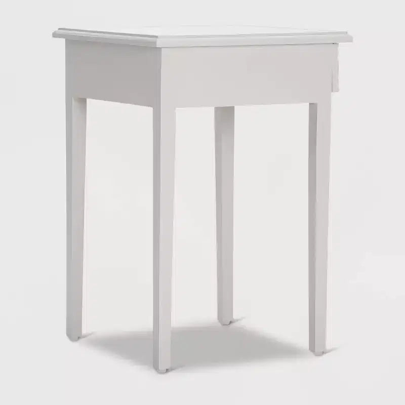 Table de chevet avec tiroir gris clair