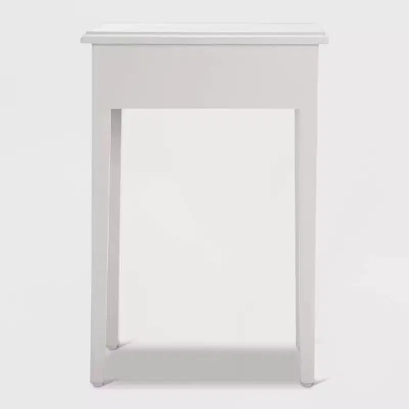 Table de chevet avec tiroir gris clair