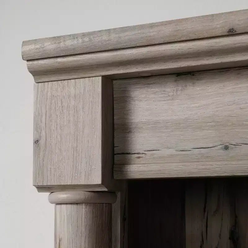 Bibliothèque 72" avec portes Chêne fendu 3 tablettes réglables