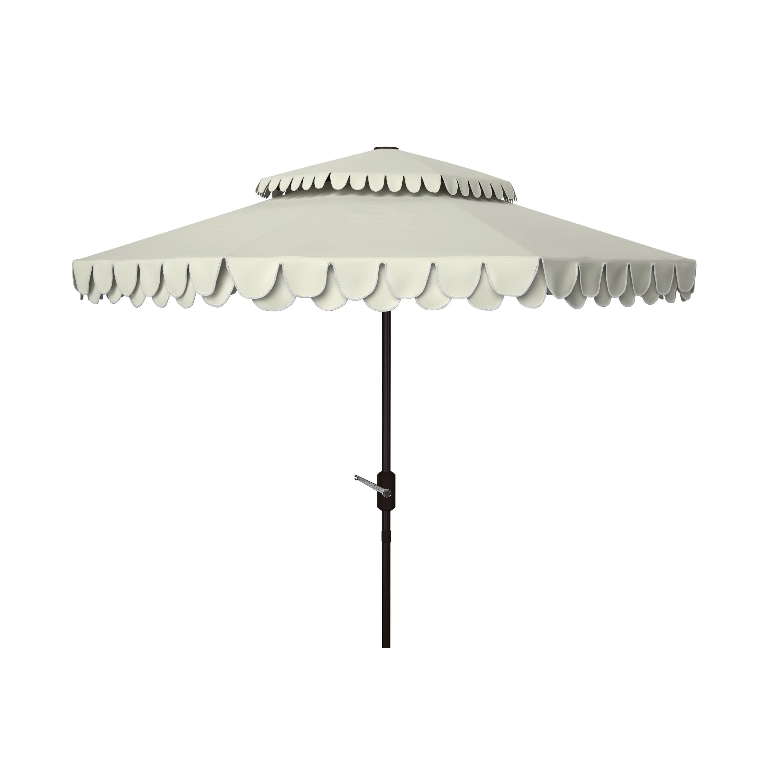Parasol double-toit d'extérieur Kjerstin Valance 2,74 m