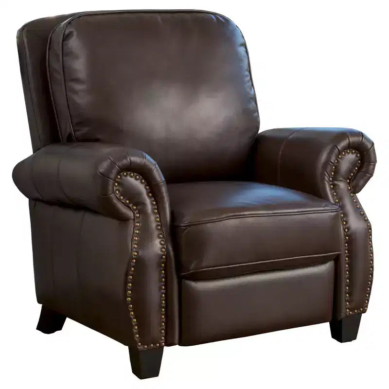 Fauteuil club relax en cuir