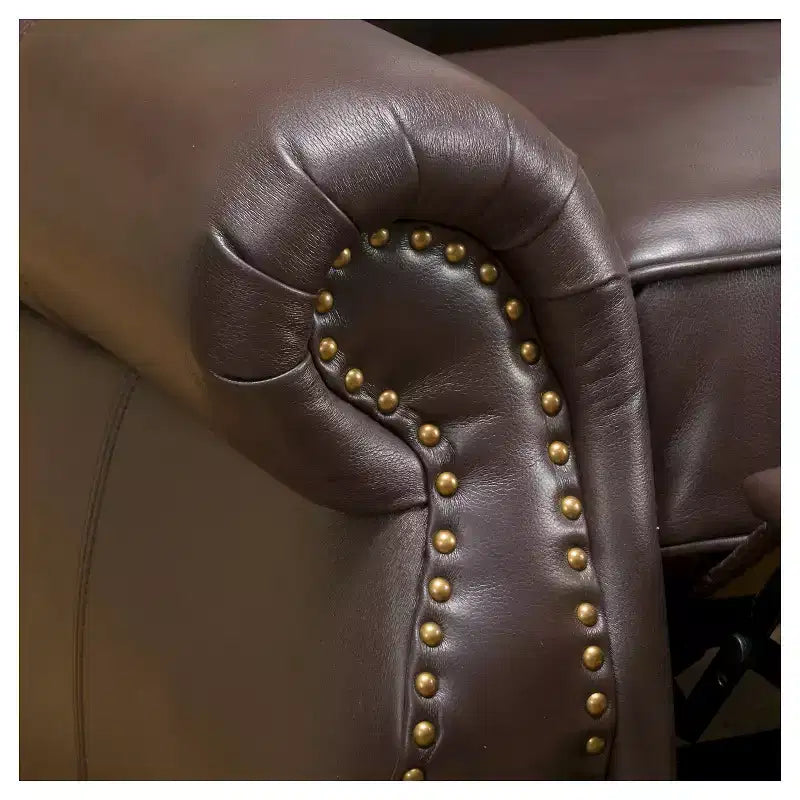 Fauteuil club relax en cuir