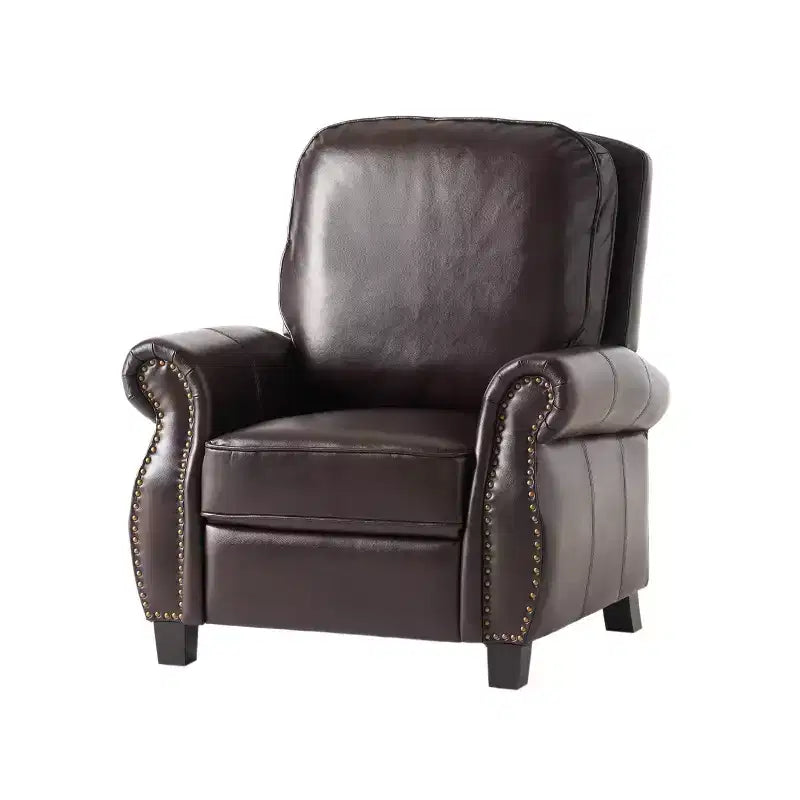 Fauteuil club relax en cuir