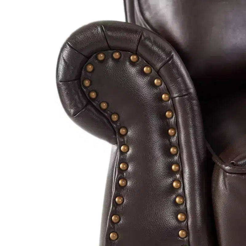 Fauteuil club relax en cuir