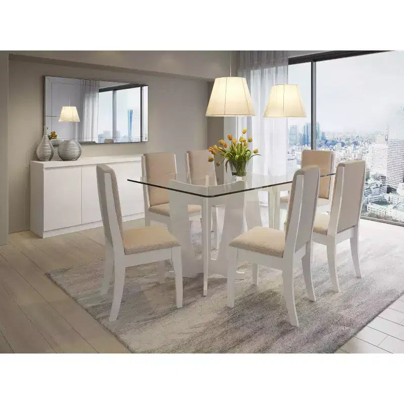 Buffet Bahut à 6 Étagères et 4 Portes de 160 cm