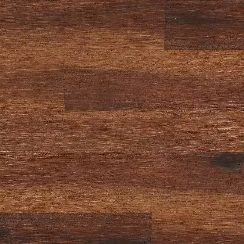 Lit plateforme en bois avec tête de lit, finition espresso