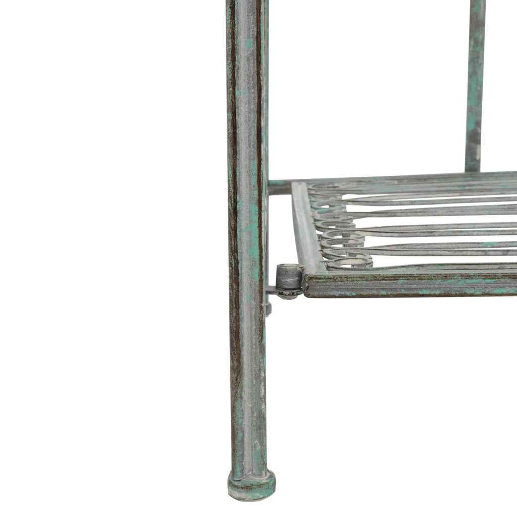SAFAVIEH Bryn Étagère de boulanger d'extérieur victorienne en fer forgé à 4 niveaux - 63,5 cm l x 38,1 cm P x 160 cm H - 25L x 15P x 63H