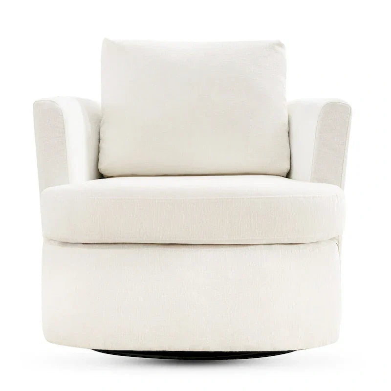 Fauteuils pivotants modernes Chenille pour salon