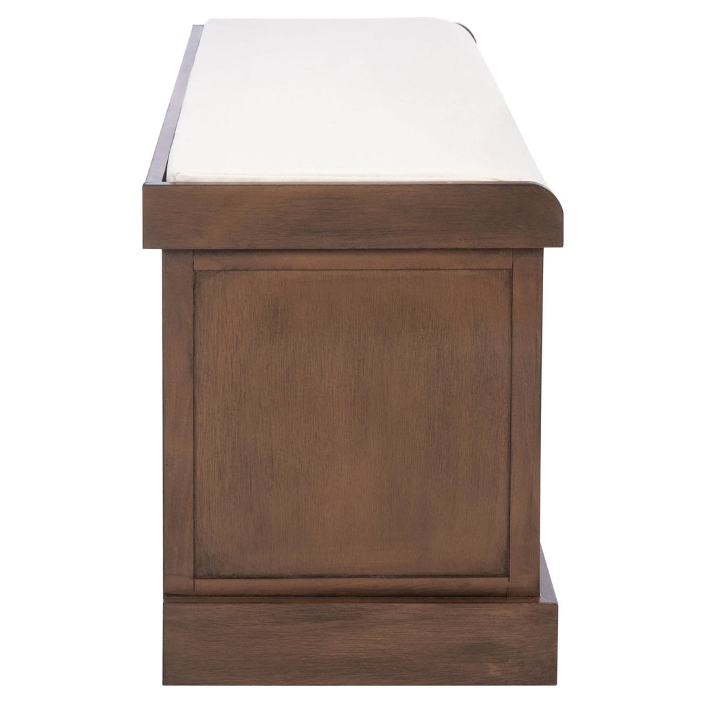 Banc de rangement SAFAVIEH Fiorello 3 tiroirs avec coussin - 47,3 L x 15 P x 19 H - 47Lx15Px19H