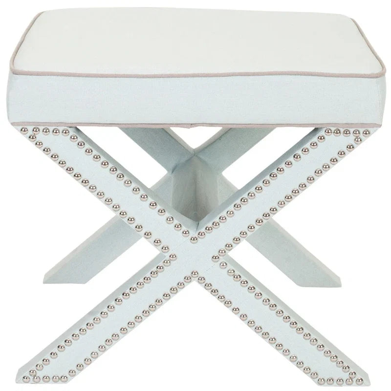 SAFAVIEH Shavonne Ottoman banc en X