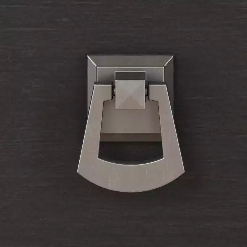 Meuble de rangement haut avec portes, 5 étagères, style Mission