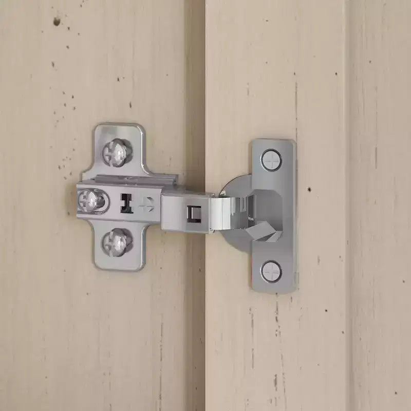 Meuble de rangement haut avec portes, 5 étagères, style Mission