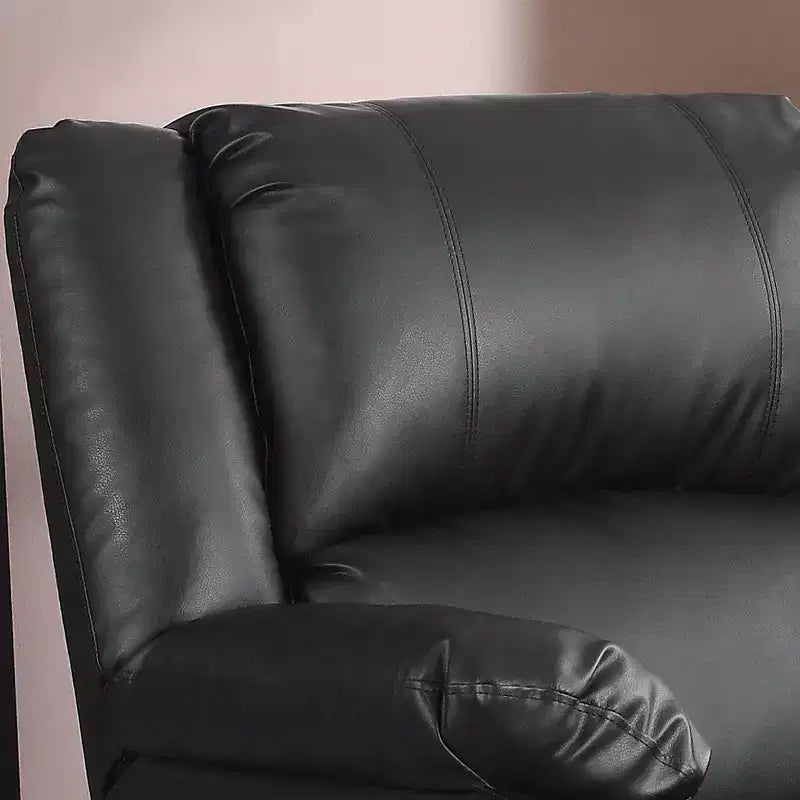 Fauteuil inclinable manuel en similicuir avec inclinaison multiposition