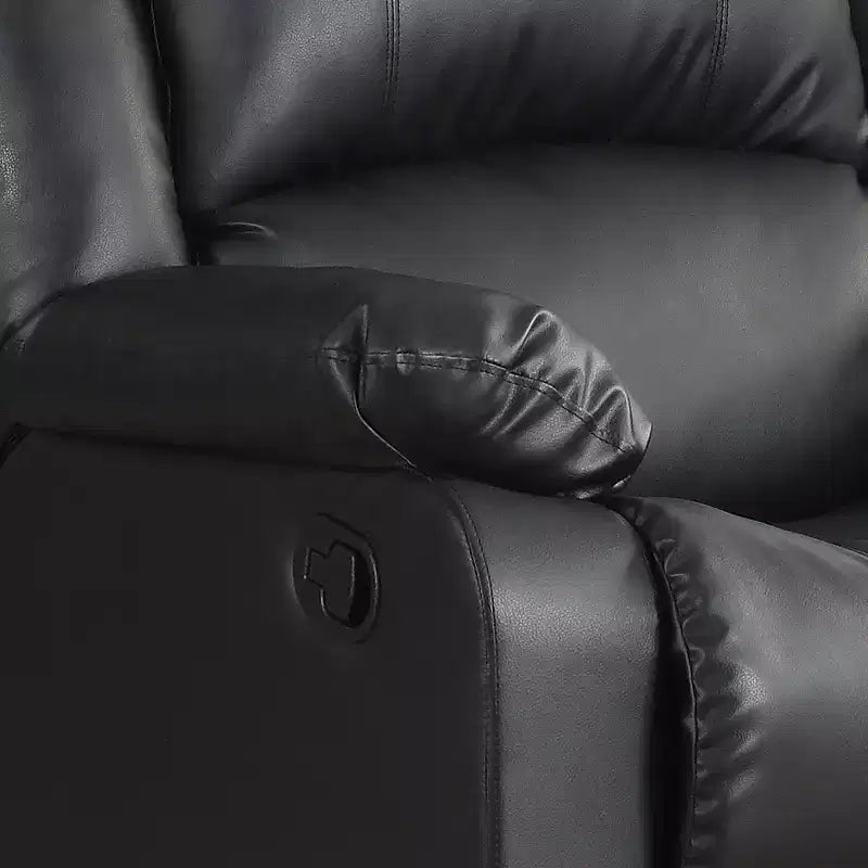 Fauteuil inclinable manuel en similicuir avec inclinaison multiposition