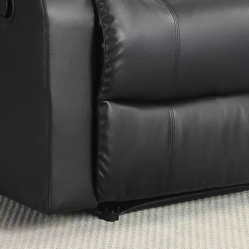 Fauteuil inclinable manuel en similicuir avec inclinaison multiposition