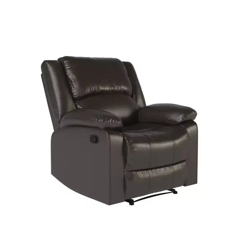 Fauteuil inclinable manuel en similicuir avec inclinaison multiposition