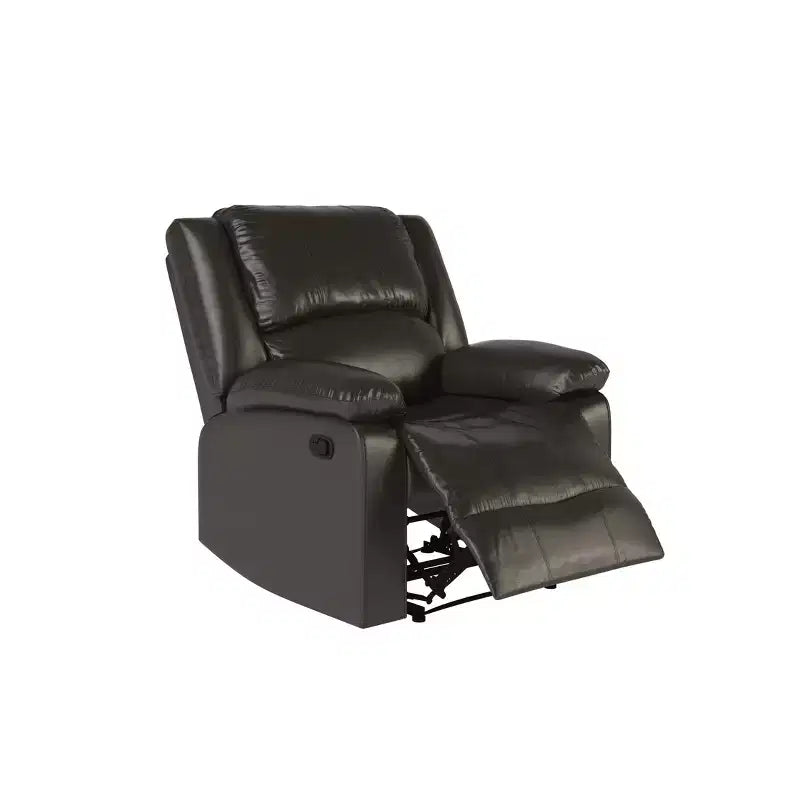 Fauteuil inclinable manuel en similicuir avec inclinaison multiposition