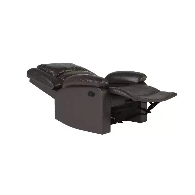 Fauteuil inclinable manuel en similicuir avec inclinaison multiposition