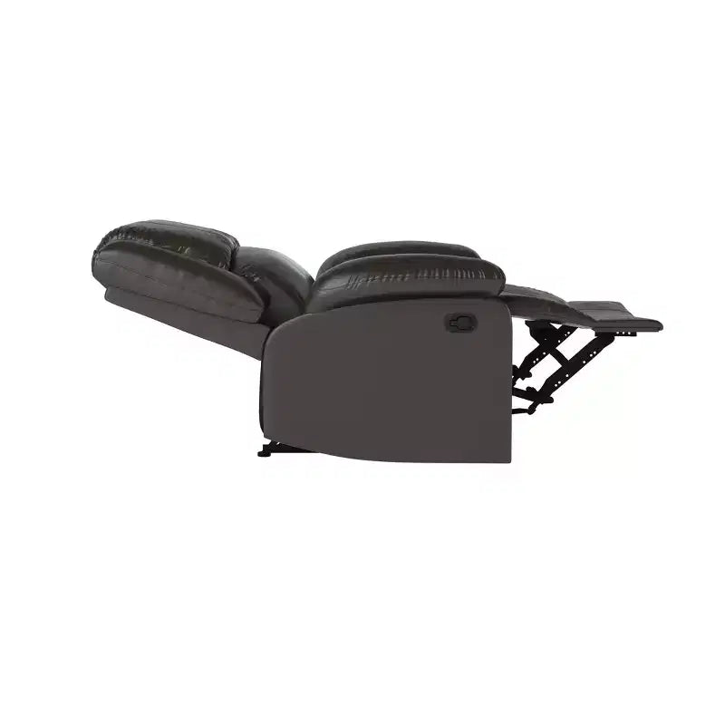 Fauteuil inclinable manuel en similicuir avec inclinaison multiposition