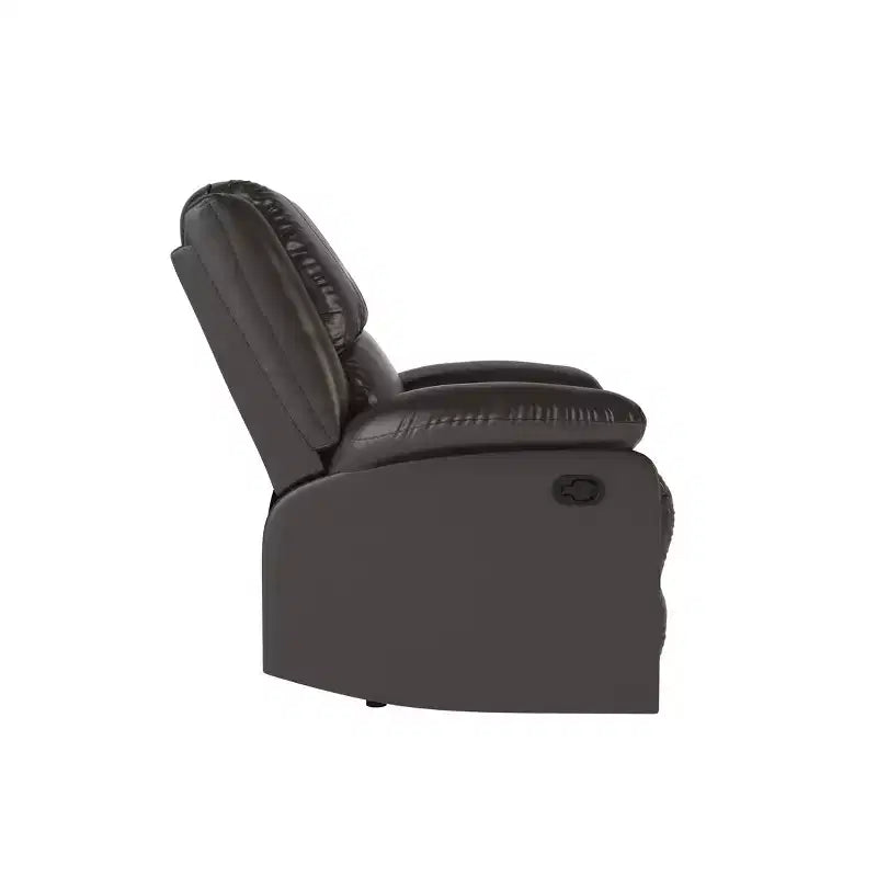 Fauteuil inclinable manuel en similicuir avec inclinaison multiposition