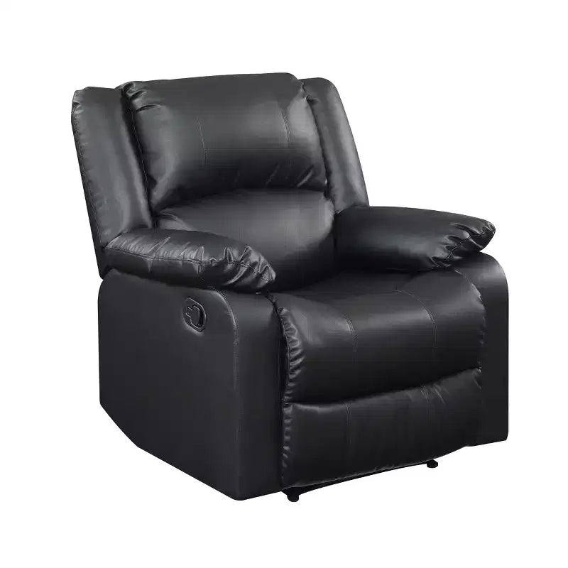 Fauteuil inclinable manuel en similicuir avec inclinaison multiposition