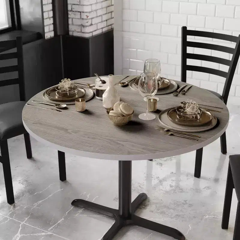Dessus de table rond stratifié réversible de 42 po