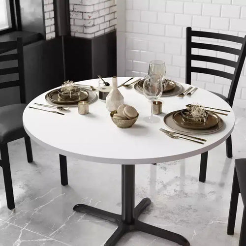 Dessus de table rond stratifié réversible de 42 po