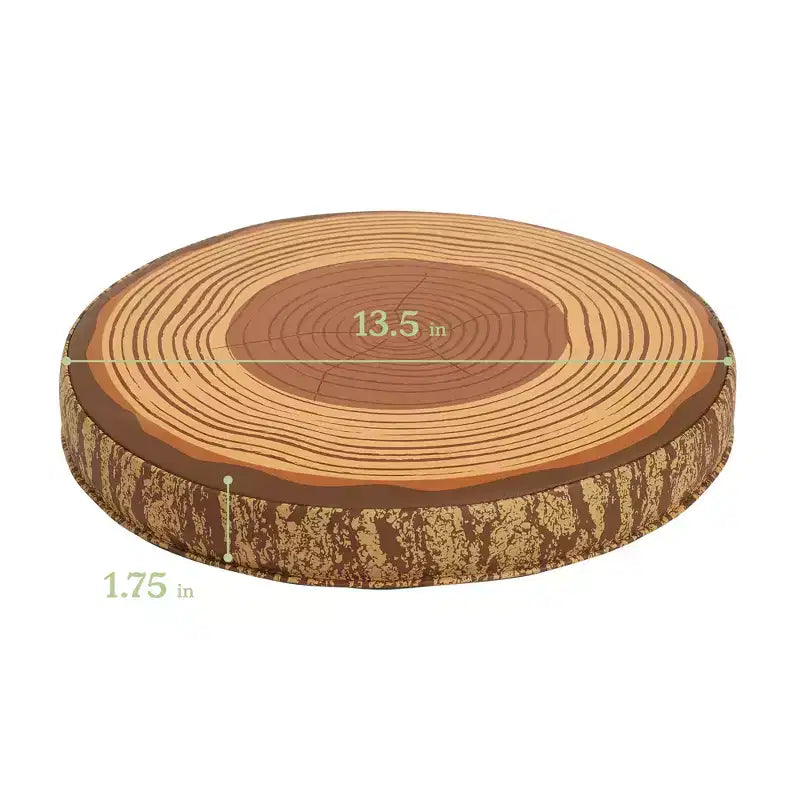 Coussins de sol en mousse motif tronc d'arbre - Lot de 6