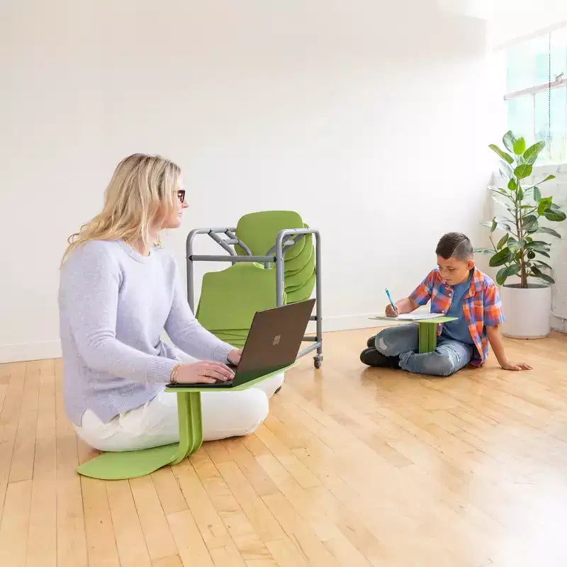 Pupitre d'activités portable avec chariot de rangement mobile (lot de 10)