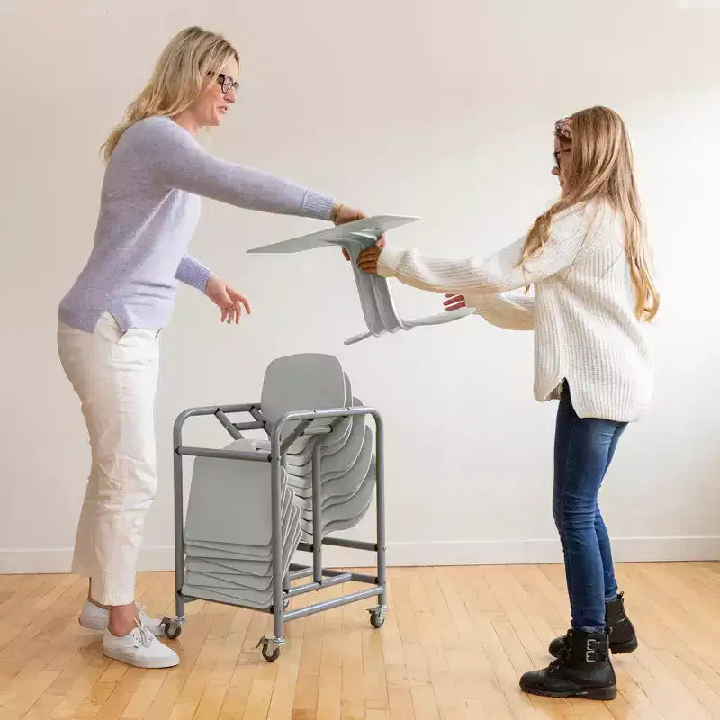 Pupitre d'activités portable avec chariot de rangement mobile (lot de 10)