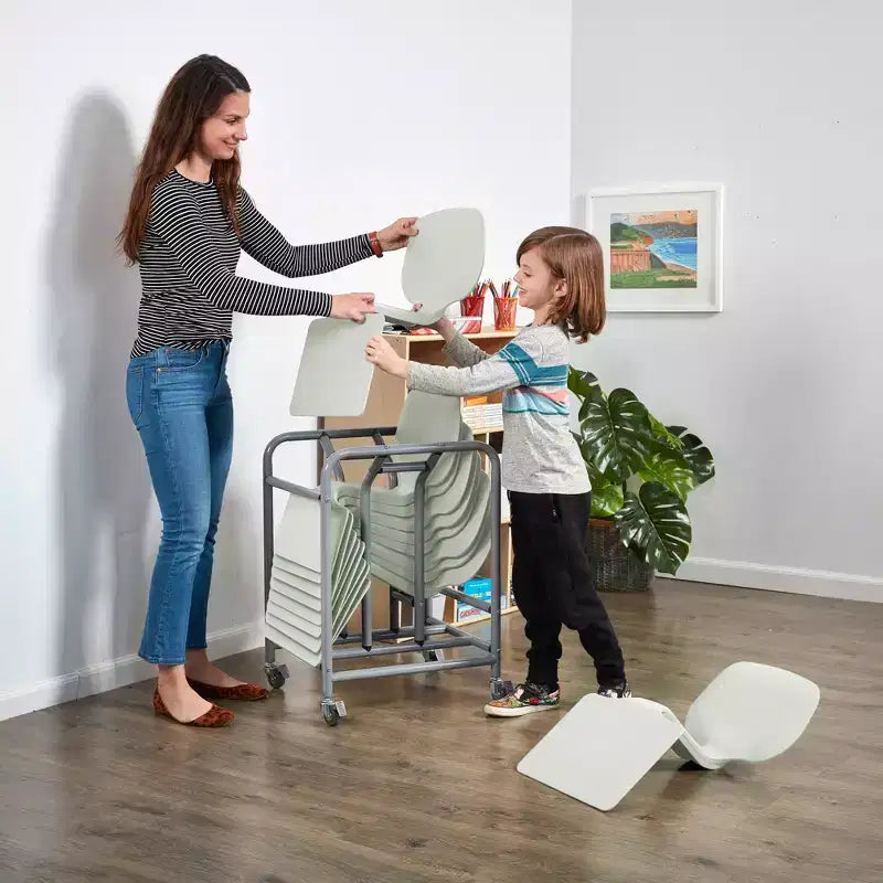 Pupitre d'activités portable avec chariot de rangement mobile (lot de 10)