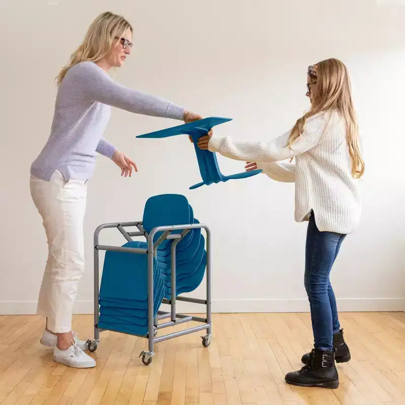 Pupitre d'activités portable avec chariot de rangement mobile (lot de 10)