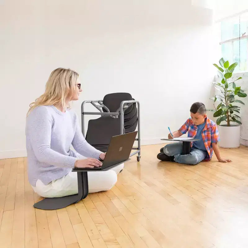 Pupitre d'activités portable avec chariot de rangement mobile (lot de 10)