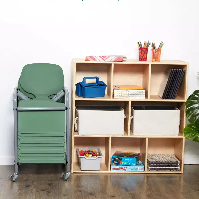 Pupitre d'activités portable avec chariot de rangement mobile (lot de 10)