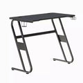 Bureau ergonomique professionnel pour gaming avec porte-gobelet et crochet pour casque