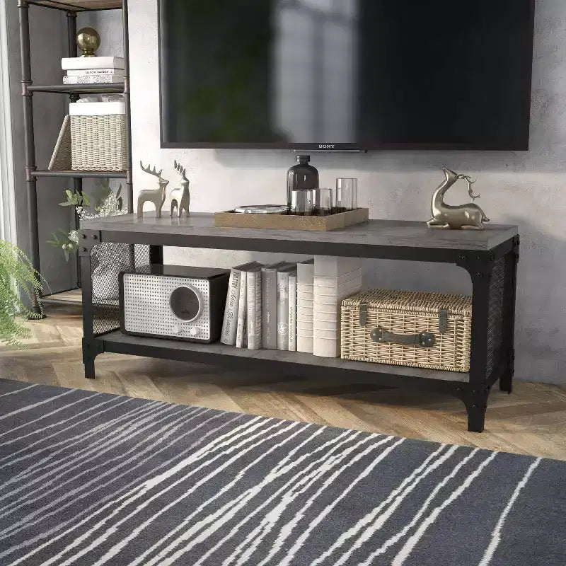 Meuble TV pour téléviseurs jusqu'à 55" avec étagères ouvertes