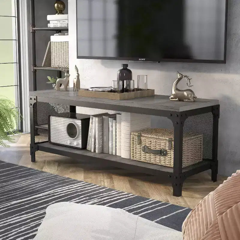 Meuble TV pour téléviseurs jusqu'à 55" avec étagères ouvertes