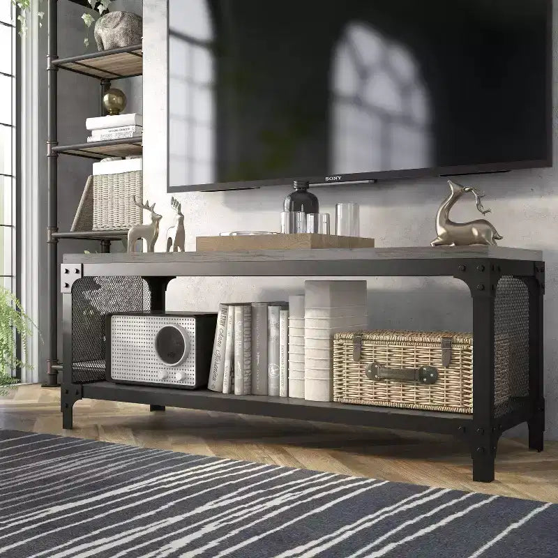 Meuble TV pour téléviseurs jusqu'à 55" avec étagères ouvertes