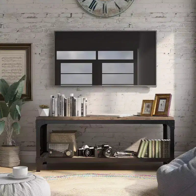 Meuble TV pour téléviseurs jusqu'à 55" avec étagères ouvertes