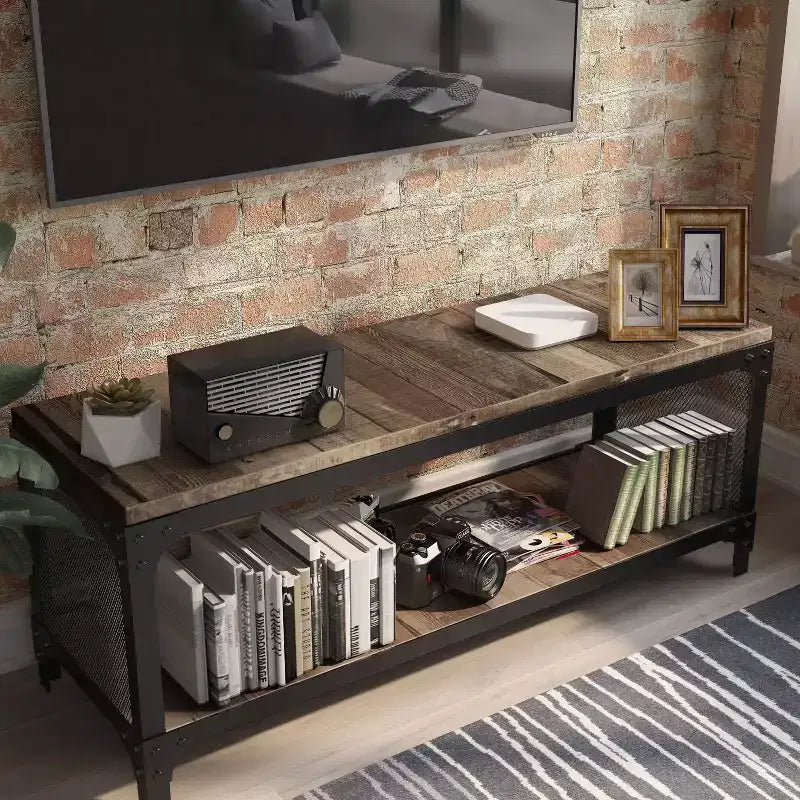 Meuble TV pour téléviseurs jusqu'à 55" avec étagères ouvertes