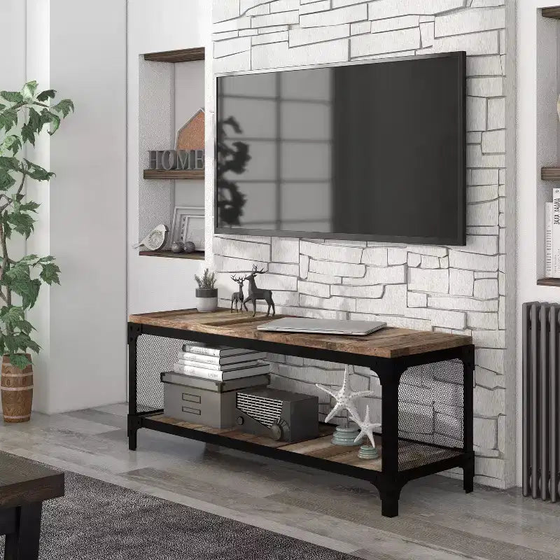 Meuble TV pour téléviseurs jusqu'à 55" avec étagères ouvertes